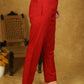 Classy Cotton Red Trouser