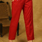 Classy Cotton Red Trouser