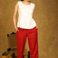 Classy Cotton Red Trouser