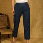 Classy Cotton Blue Trouser