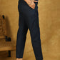 Classy Cotton Blue Trouser