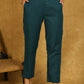 Smart Cotton Teal Blue Trouser