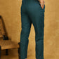 Smart Cotton Teal Blue Trouser