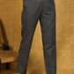 Elegant Cotton Dark Gray Trouser