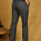 Elegant Cotton Dark Gray Trouser
