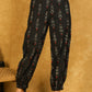 Classy Cotton Black Ikat Joggers