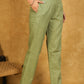 Trendy Cotton Olive Green Trouser