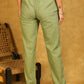 Trendy Cotton Olive Green Trouser