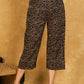Classy Cotton Black Flower Print Ajrakh Crop Pant
