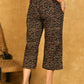 Classy Cotton Black Flower Print Ajrakh Crop Pant