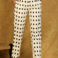 Classy Cotton White with Black Checkered Pattern Double Ikat Trouser