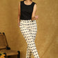 Classy Cotton White with Black Checkered Pattern Double Ikat Trouser