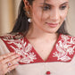 Cotton Handloom Beige Embroidered Shirt