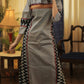 Straight cut Handloom Cotton Kurta with Ikat and Khun Border