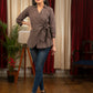 Exclusive Ajrakh printed zig zag top