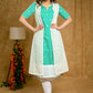 Stylish Aqua Green Cotton Kurta with Embroidery Allover & White Chikankari Jacket (2 Piece) - Pant Optional