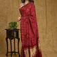 Beautiful Maroon Ajrakh Print Modal Saree