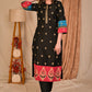 Beautiful Straight Cut Cotton Silk Kurta with Overall Embroidery - Pant Optional
