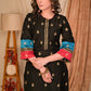 Beautiful Straight Cut Cotton Silk Kurta with Overall Embroidery - Pant Optional