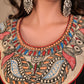 Trendy Black Cotton Kurta with Hand Painted Madhubani on Neckline - Pant Optional