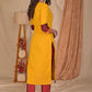 Exclusive Mustard Cotton Straight Cut Kurta with Khun Yoke - Pant Optional