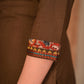 Classy Cotton Coffee Brown and Kalamkari Combination Embroidered Kurta - Pant Optional