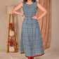 Exclusive A Line Indigo Kurta with Maroon Detailing - Pant Optional