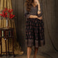 Beautiful Ajrakh combination gathered dress