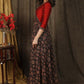 Classy ajrakh combination Kalidaar gown highlighted with hand embroidery on neck and sleeves