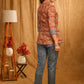 Classy Kalamkari and Indigo Combination Overlap Casual Top with Side Tie-Up