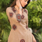 Classy Cotton Coffee Brown Tunic with Contrast Ajrakh Patchwork