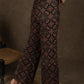 Beautiful Black Ajrakh wide leg palazzo pant