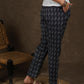 Trendy kantha print narrow fitted trouser