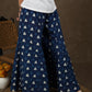 Classy indigo wide leg palazzo pant