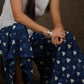 Classy indigo wide leg palazzo pant