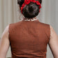 Elegant Rust Brown cotton Ajrakh Combination Blouse