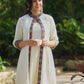 Classic Handloom Cotton Kurta with Sleeveless inner