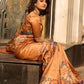 Classic Mustard Art Silk Saree with Traditional Kalamkari Print