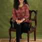 Smart Maroon Cotton Ajrakh Bomber Top
