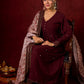 Elegant Rayon Kurta Featuring Handcrafted Mirror Embroidery - Pant and Dupatta optional