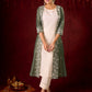 “Stylish cotton sleeveless kurta with pant n jacket optional