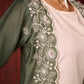 “Stylish cotton sleeveless kurta with pant n jacket optional