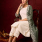 “Stylish cotton sleeveless kurta with pant n jacket optional