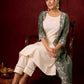 “Stylish cotton sleeveless kurta with pant n jacket optional