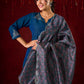 Contemporary peacock Cotton-Silk machine applique kurta - Pant and Dupatta optional