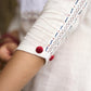 Elegant White Cotton Kurta with Hakoba Yoke & Delicate Hand Painted Border
