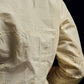 Ivory Cotton Hakoba Embroidered Jacket with Scalloped Hem