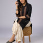 Smart Black Cotton Shirt Tunic Pant Additional