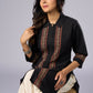 Smart Black Cotton Shirt Tunic Pant Additional