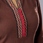 Trendy Brown Cotton Ajrakh Combination Tunic Pant Additional